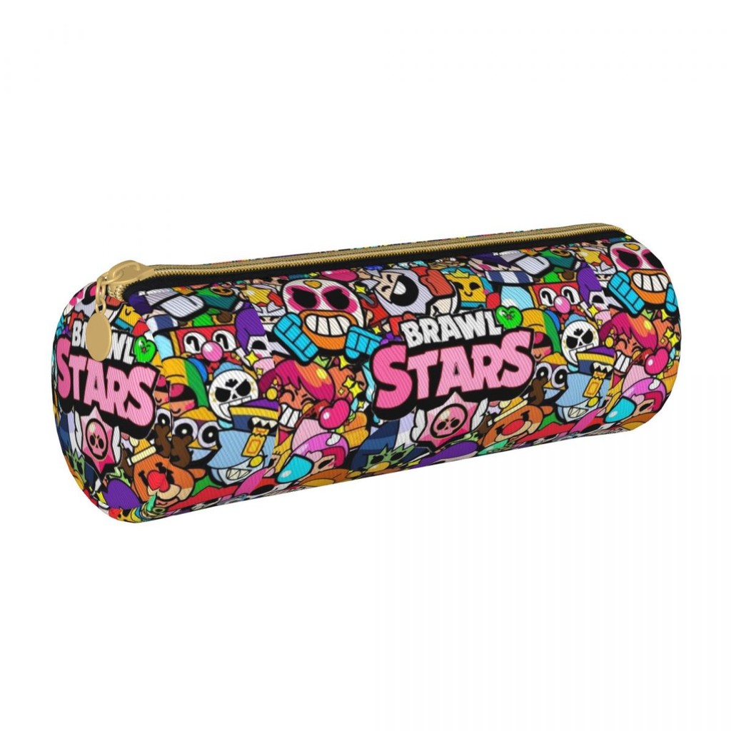 

Brawled Game Leather Pencil Case Fashion Pen Holder Bag for Student Large Storage School Supplies Gifts Pencil Box