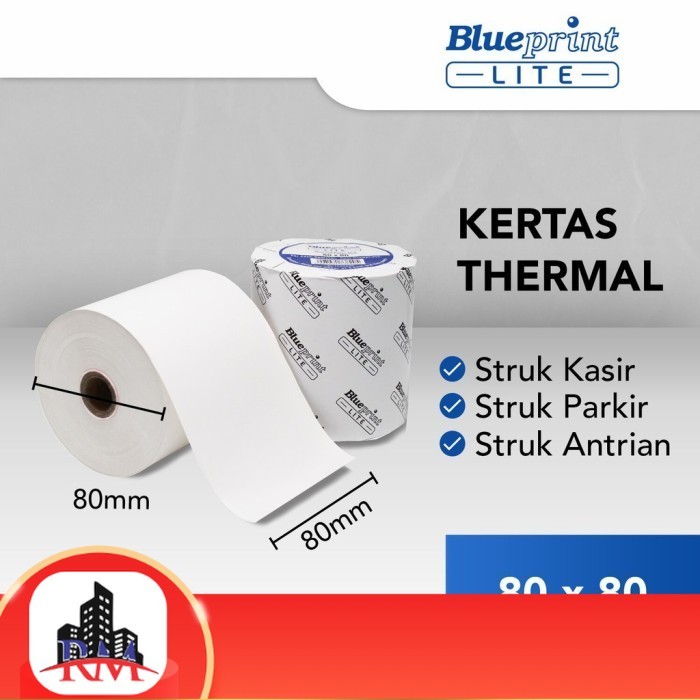 

[1 PCS] BLUEPRINT 80x80 Thermal Paper Kertas Struk Kertas Kasir