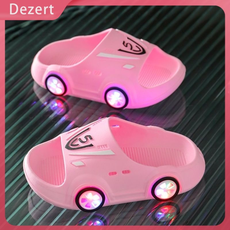 Dezert Sandal Anak-anak Mobil Mainan Kartun Sepatu Lampu Sandal Led Anak Perempuan Lighting Shoes Im