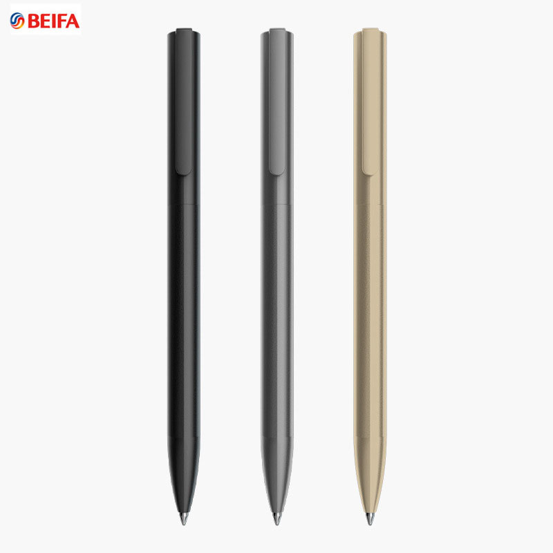 

BEIFA Metal Gel ink Pen Mijia Sign Pens 0.5MM PREMEC Smooth Switzerland Refill Black Ink Japan Office Business School
