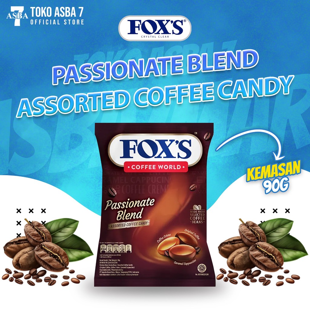 

FOXS ASSORTED COFFEE CANDY 90GR