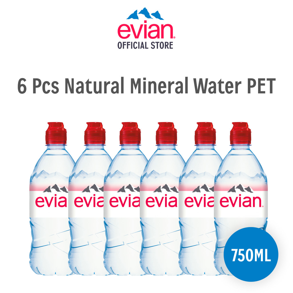 

Evian Natural Mineral Water PET 750ml [Isi 6 Pcs]