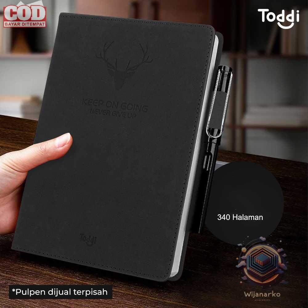 

Toddi Buku Jurnal Hardcover Notebook Diary 80GSM 340 Halaman Grid - CW-5025