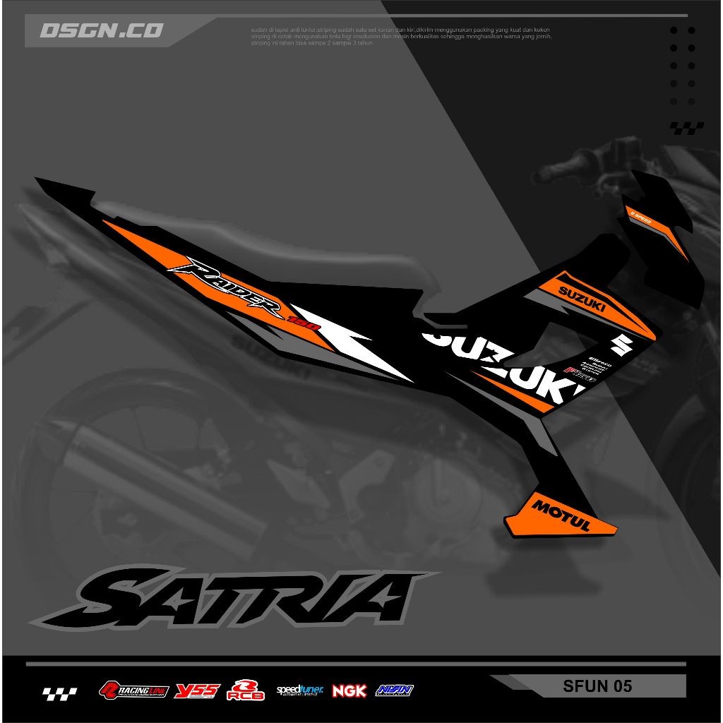 Striping Fu Facelift - Striping Satria Fu Facelift 150 Custom Motif Keren 05
