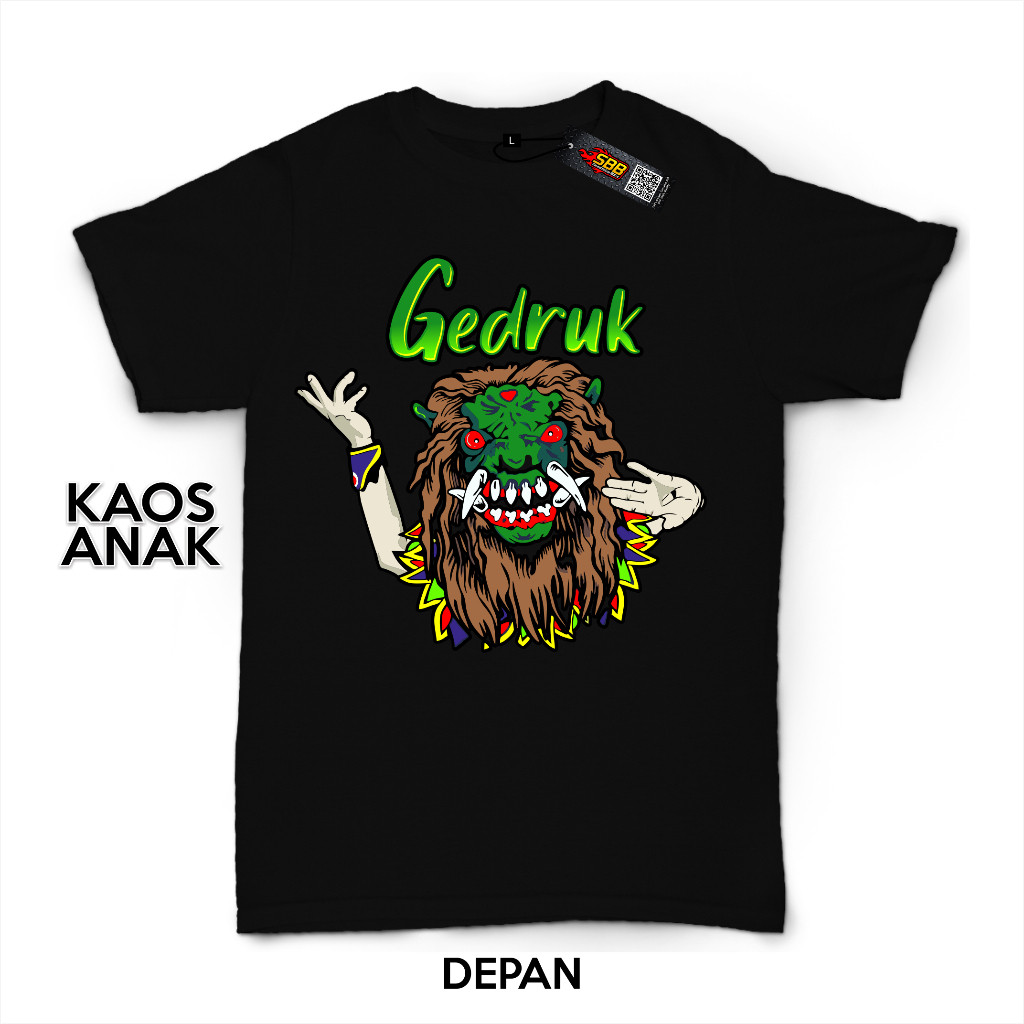 BAJU KAOS ANAK GEDRUK RAMPAK BUTO BANTENGAN MBEROT JARANAN KATUN