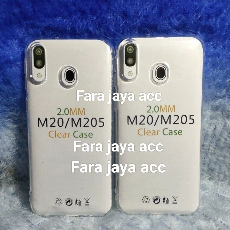 Casing Original Space Transparan Samsung M20/M205 Silikon Clear Case case mewah