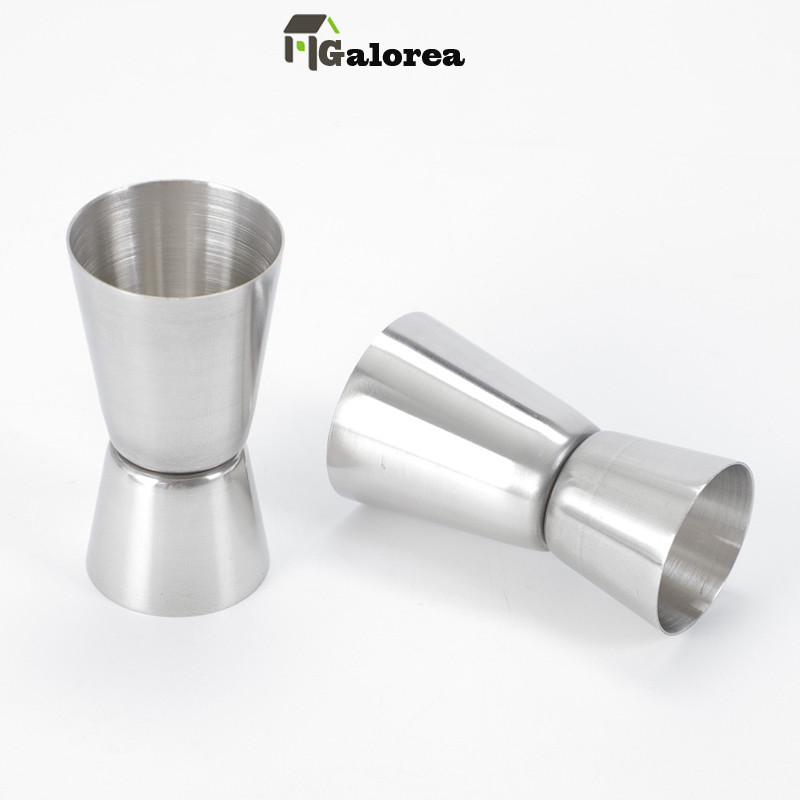 Galorea  Jigger Stainless measure 25/50ml Measuring Cup Gelas Ukur 25 50 cc 25/50cc steel