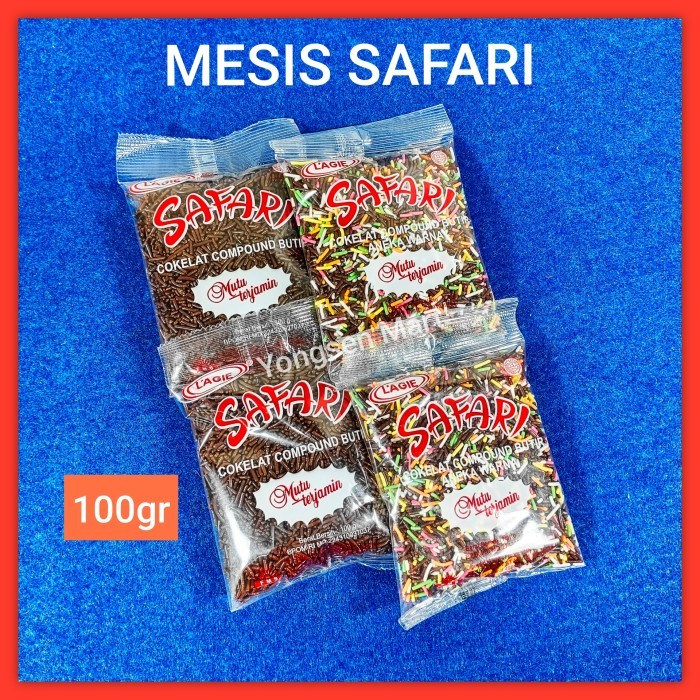 

Lagie Meses Mesis Safari 100gr Cokelat Warna warni