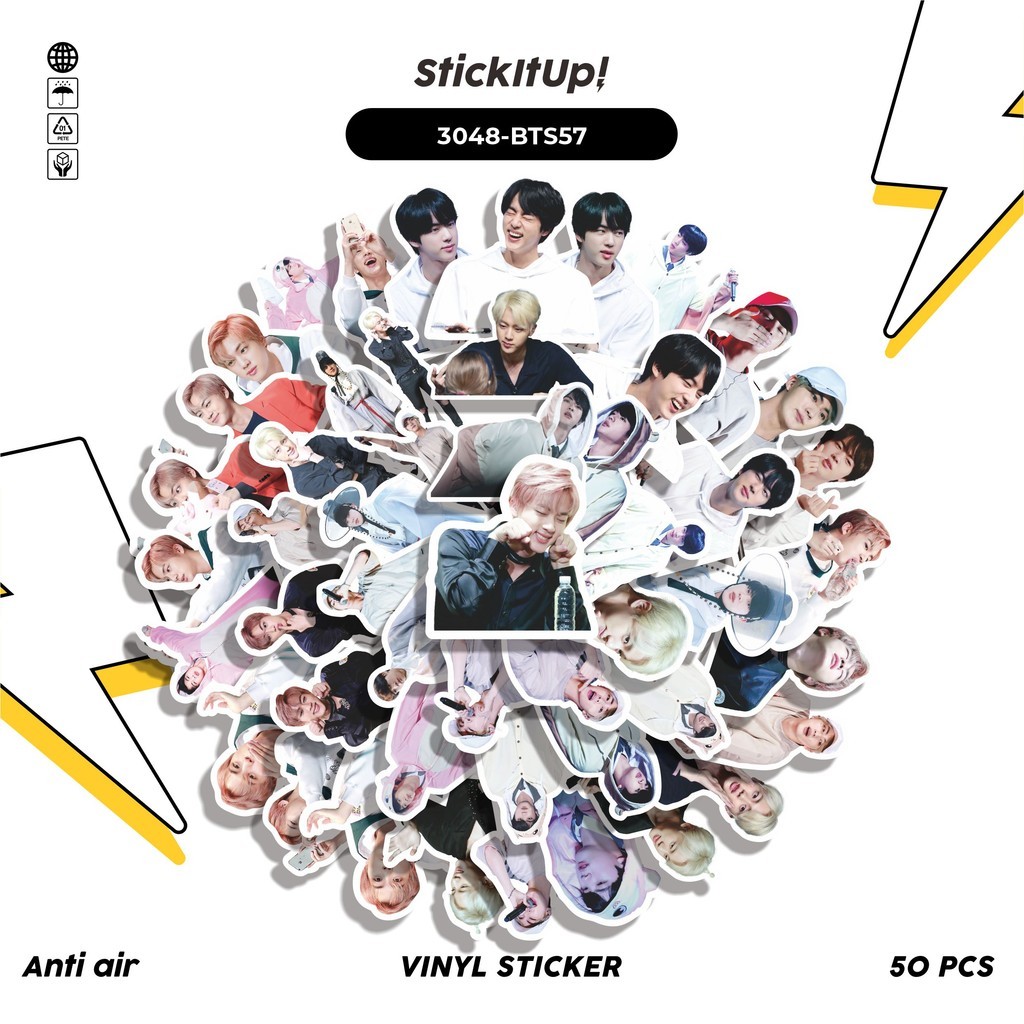 

COD✨ 50 Pcs Stiker SEOK JIN SERIES 04 Lucu Anti Air Untuk Dekorasi Notebook Sepeda Skateboard Handphone DIY