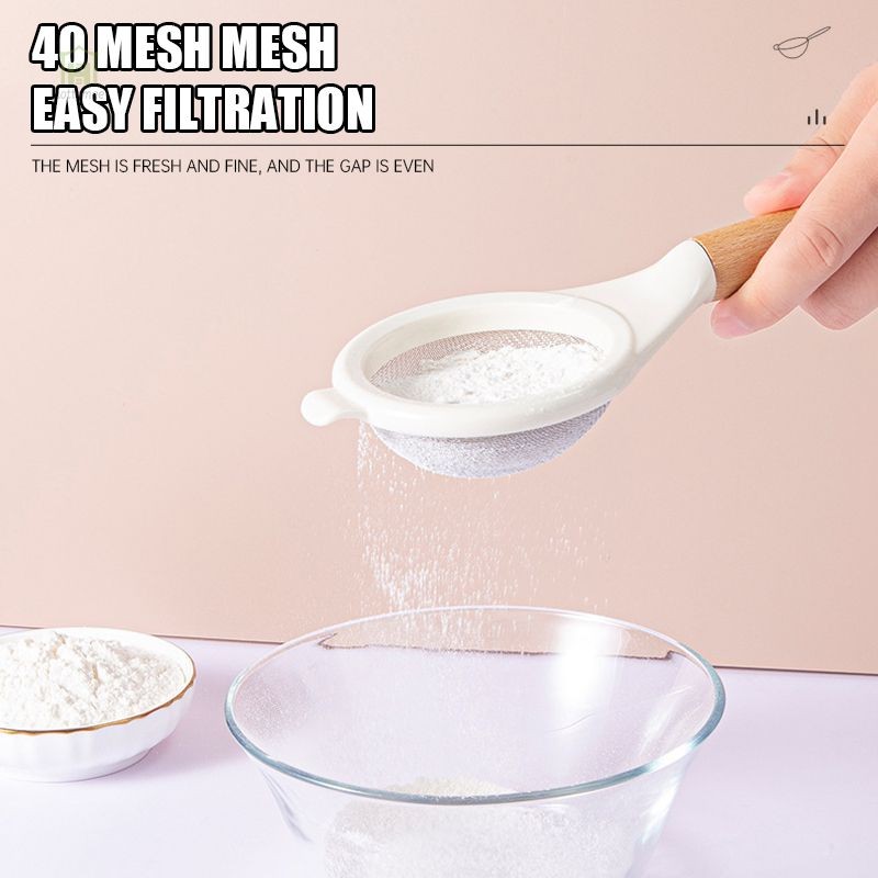 

✌️Saringan Dapur dari Beech Panggang Saringan Tepung Stainless Steel Saringan Susu Kedelai