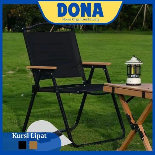 Kursi Lipat Dengan Gagang Kayu Kursi Camping Kermit Kursi Pantai Lipat Beban 150kg