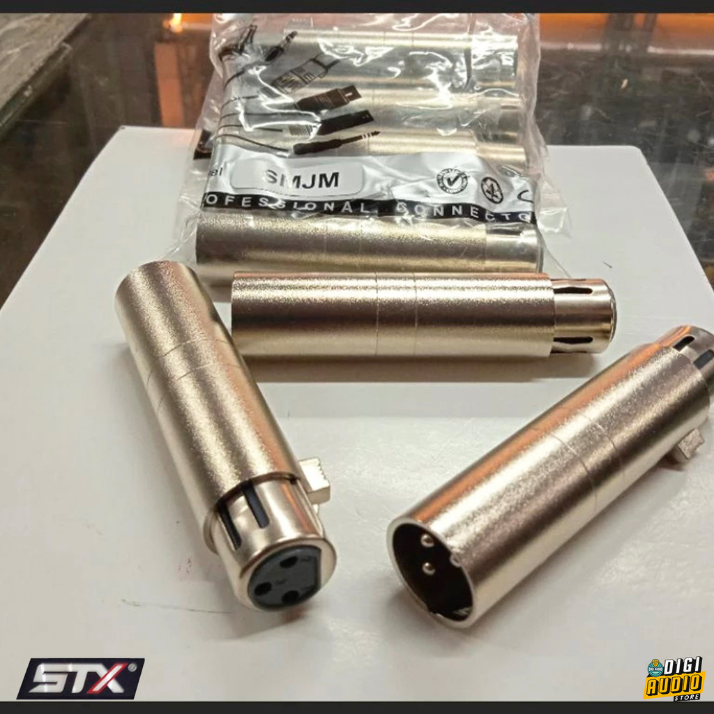 Sambungan Jack XLR Female to Male Audio Converter & Adapter Extender Jek Canon STX SMJM