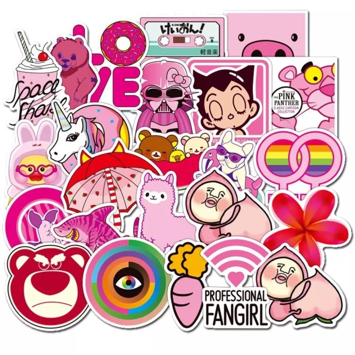 

Stiker Koper/Stiker Luggage Cute Cartoon Korean Sticker 50 pieces/ Set
