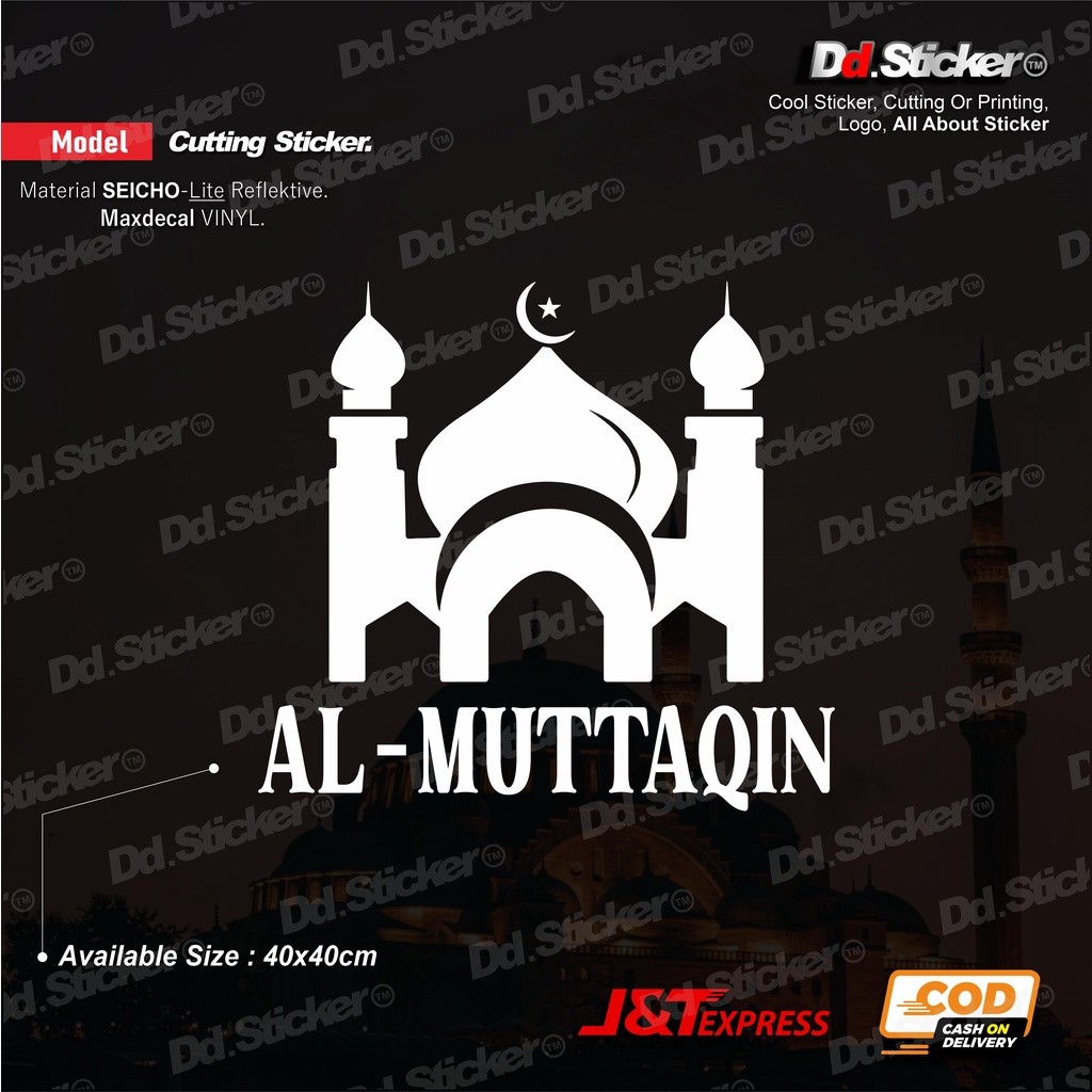 

Sticker Nama Masjid, Custom Nama Cutting