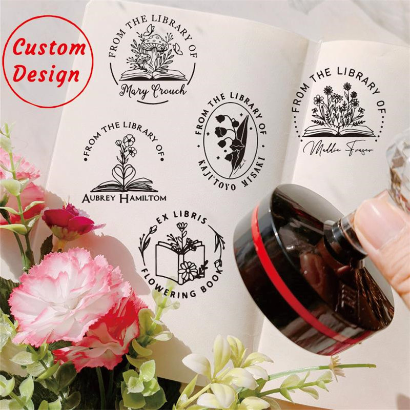 

Custom Book Self Inking Stamp, Library Stamp Personalized, Personalized Name Book Stamp, From The Library of Stamp, This Book Be