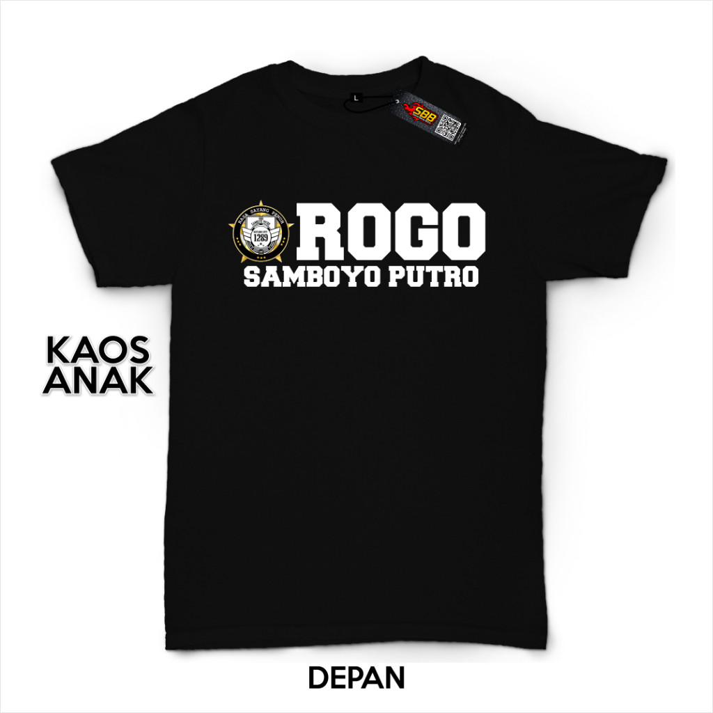 BAJU KAOS ANAK ROGO SAMBOYO PUTRO JARANAN BARONG BANTENGAN KATUN DISTRO