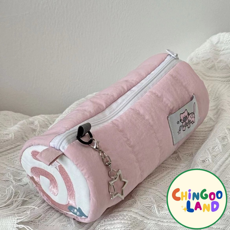 

Chingooland Roll Japanese Cake Pencil Case Tempat Pensil Kotak Pouch Kue Cat Dog Lucu Premium