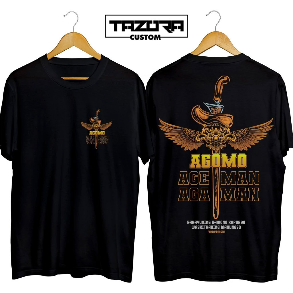Kaos Keris Jawa  Baju Distro jawa Terbaru Viral Keren - Tshirt Atasan Pria Wanita Bahan TazoraCustom