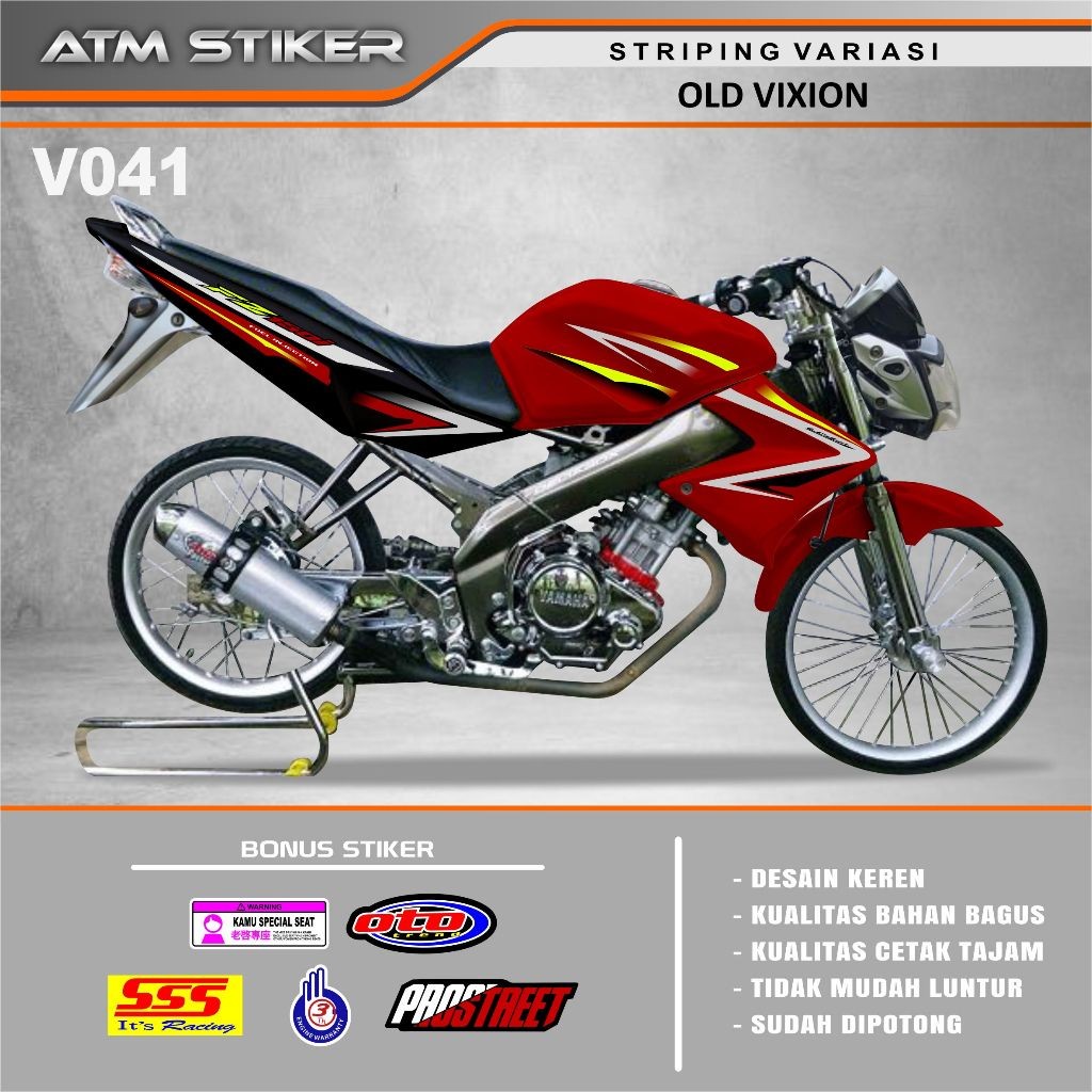 STIKER STRIPING VIXION OLD VARIASI TERBARU OLD STIKER STRIPING VIXION OLD VARIASI TERBARU OLD