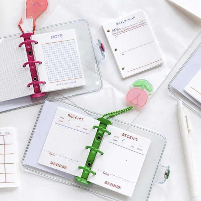 

LATHIFSHP JIANWU Kertas Binder A8 3 Lubang Loose Leaf Paper 60 Sheets - JW68