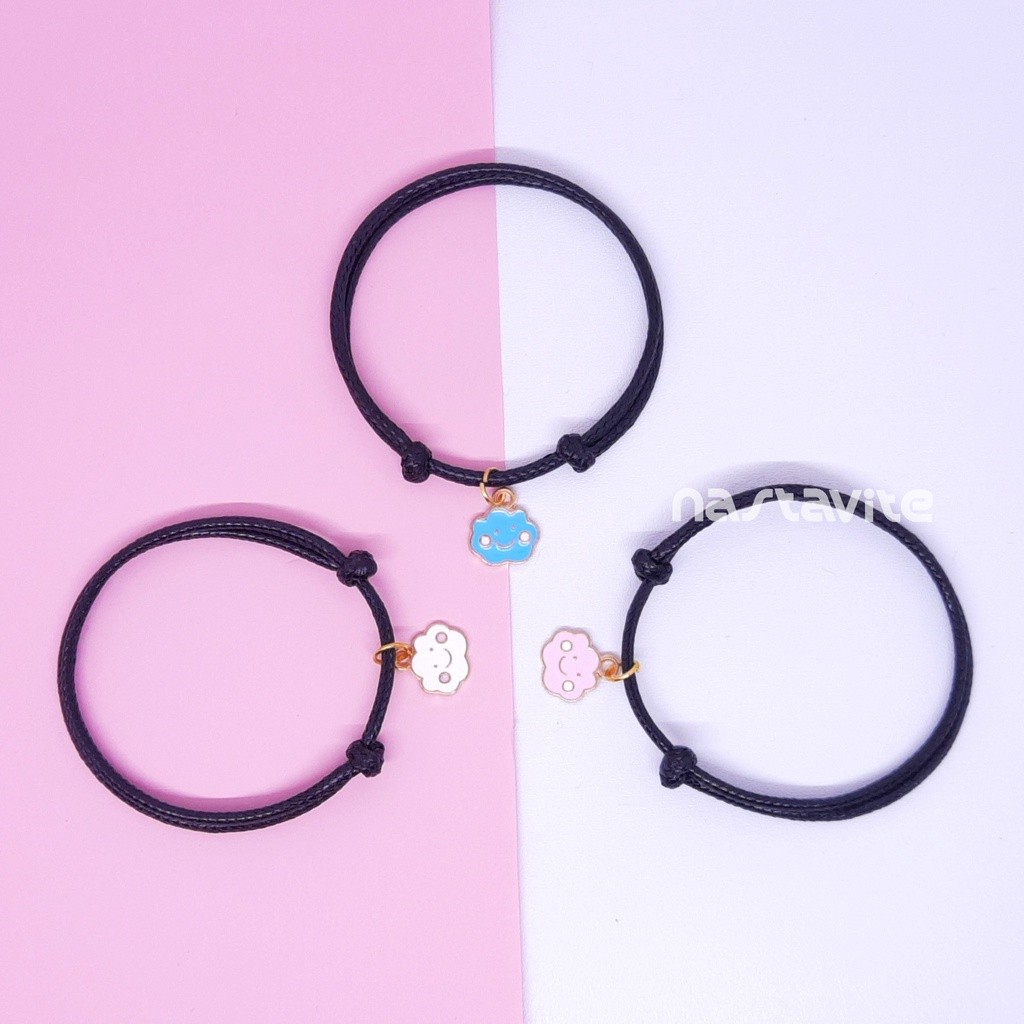 Gelang Couple sahabat pacar bestie 3 orang awan murah