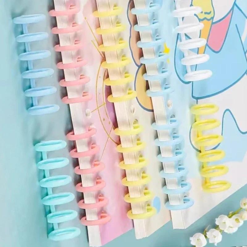 

6 Holes Loose Leaf Binder Ring 10pcs Scrapbooking Album Binder Spiral Binding Clips Cute Stationery Student School Supplies New