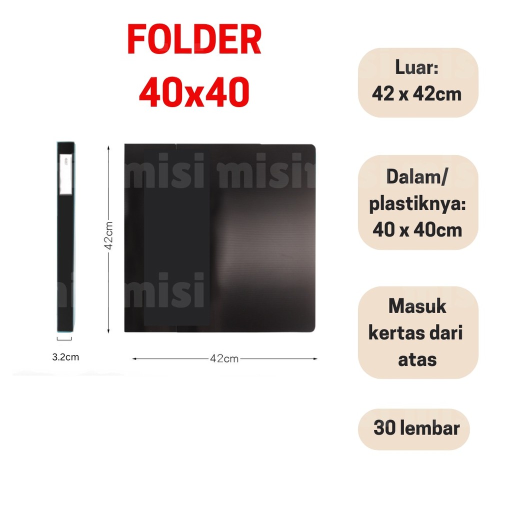 

Folder Ukuran 40x40/Map Persegi 40x40 30 Lembar