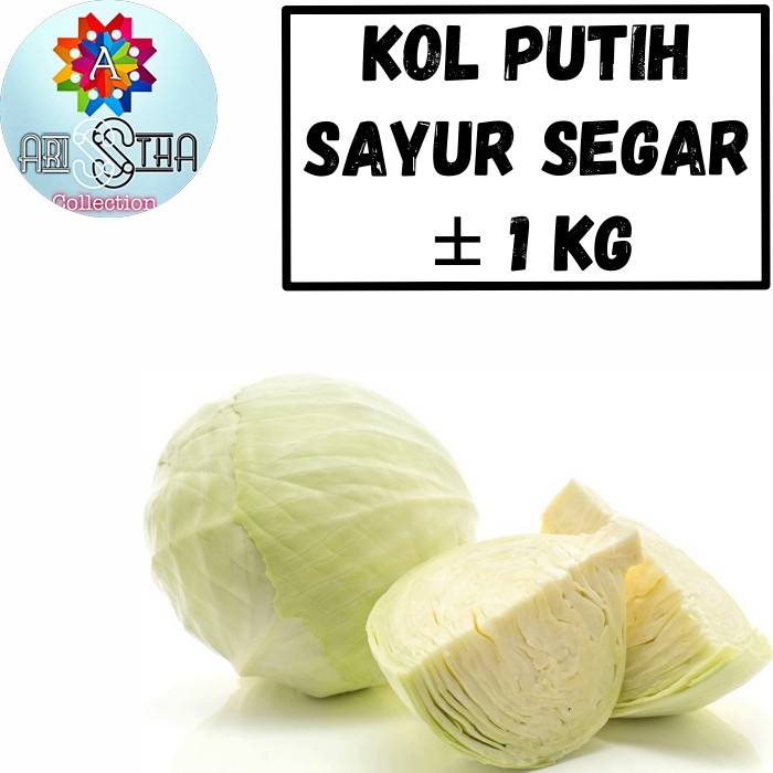 

Kol Putih Hijau Sayur Segar Kurang Lebih 1 Kg