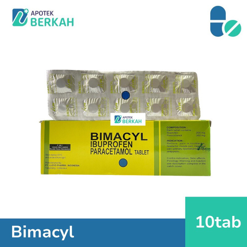 Bimacyl Tablet Obat Pereda Nyeri dan Demam - 10 Tablet