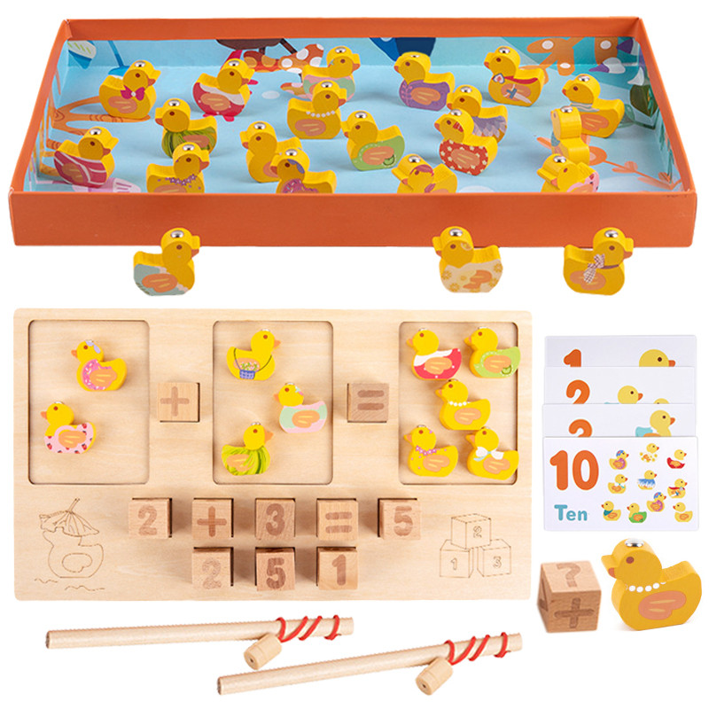 

Montessori Counting Duck Math Games Learning Toys For Kids Calculate Set Early Education Acytivity Board Thinking Math Toys Aids