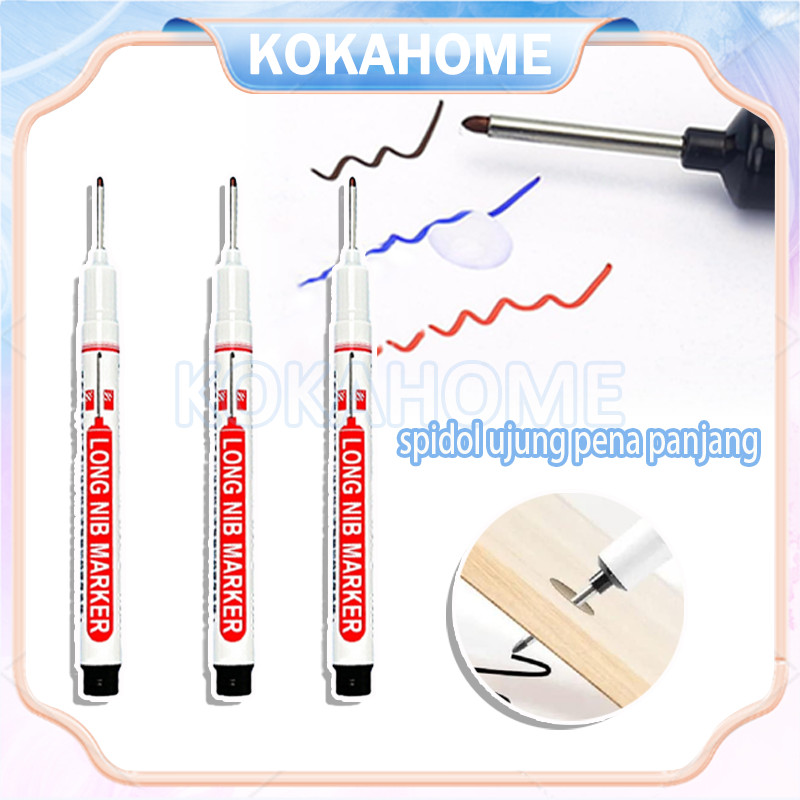 

spidol pertukangan kepala panjang/long nib head marker waterproof