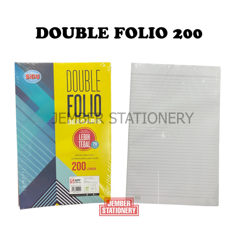 

Double Folio Bergaris isi 200 SIDU