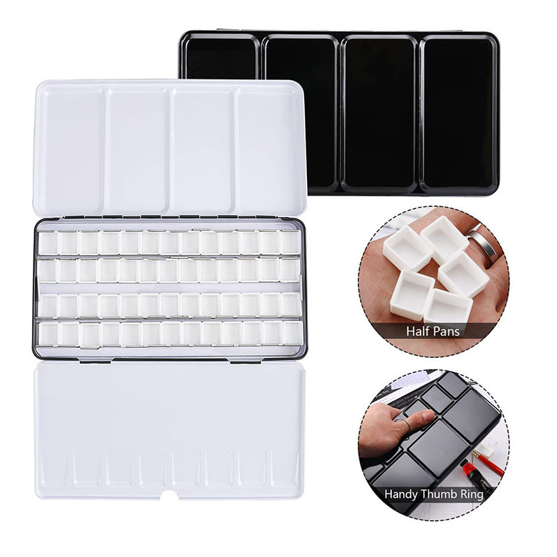 

Watercolor Gouache Paints T Box Palette Acrylic Painting Storage Tray Paint Box For Arts and Suppliers