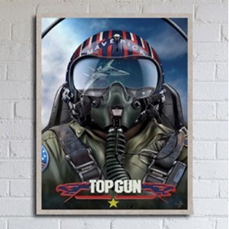 DL25 Poster Dinding Pajang Top Gun
