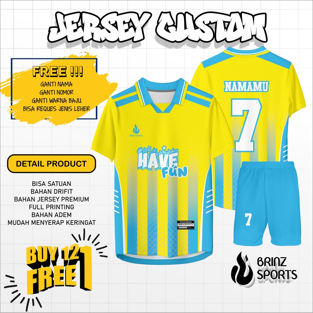 BRINZ / JERSEY CUSTOM FUTSAL / JERSEY FUTSAL SATUAN / JERSEY BOLA / JERSEY VOLY / BISA SATUAN / BISA