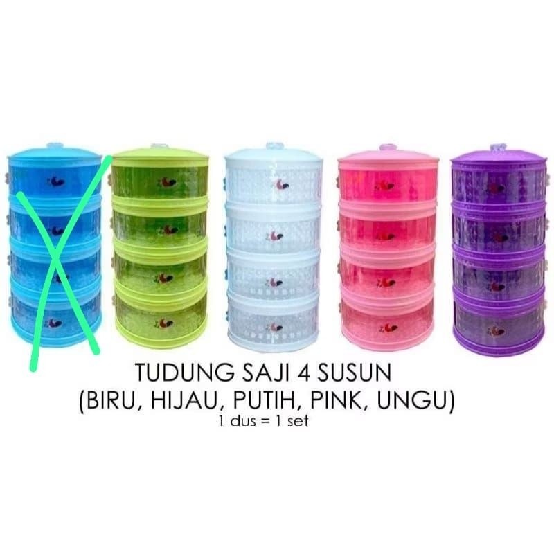 [FLASH SALE] TUDUNG SAJI 4SUSUN AYAM JAGO/TUDUNG SAJI DIAMOND NM04