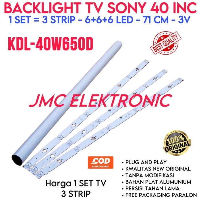 DK23 BACKLIGHT TV LED SONY 40 INC KDL40W650D KDL40W650 KDL-40W650D 40W650