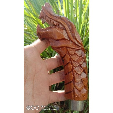 Tersedia Gagang pisau ukir naga