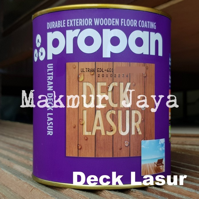 Terlaris - Ultran Deck Lasur EDL-601 Propan Lantai Kayu Eksterior - Natural Doff
