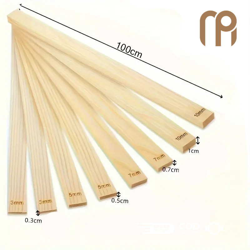 10PCS Wall Batten Wall Molding Wall Moulding Lis Kayu Pinus Jati Belanda Dinding Profil Kayu Wall Pa