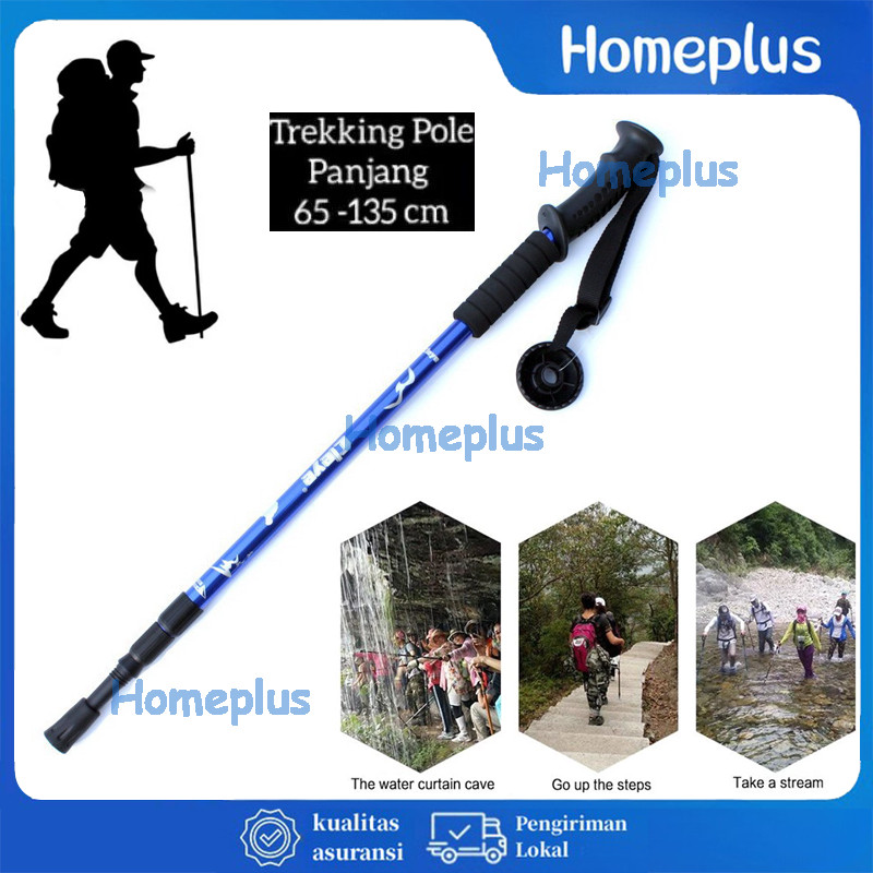 Tongkat Hiking / Adjustable Tongkat Gunung / Tongkat Hiking Trekking Pole