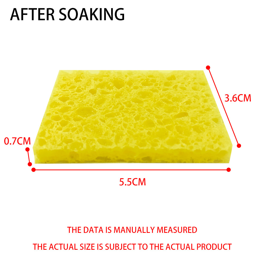 

10pcs Soldering Iron Tips Cleaning Sponge Cleaner High Temperature Enduring Condense Sponge for Welng Tips Cleaining Tool
