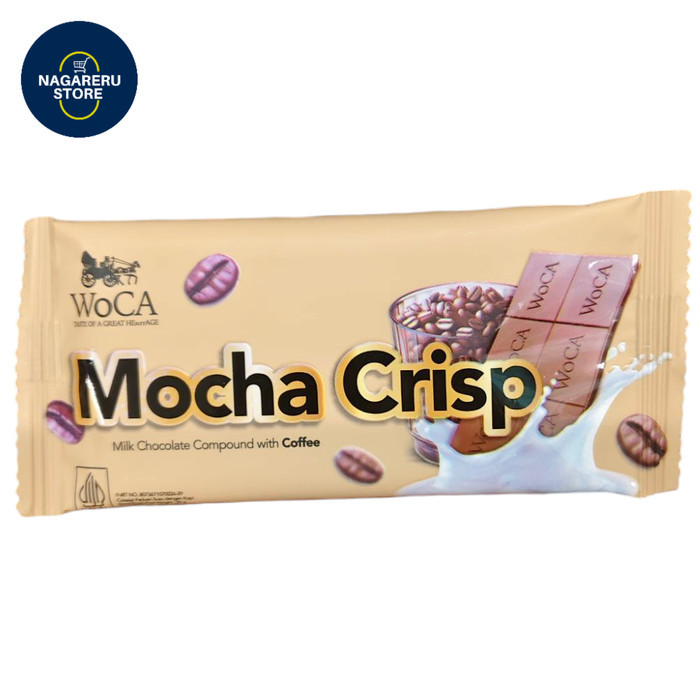 

Woca mocha crips milk chocolate compound with coffee 25gr