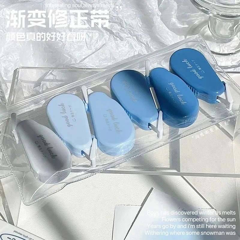 

6Pcs/Set Gradient Correction Tape Mini High-value Girls Cute Correction Tape Student Correction Tape Stationary Supplies