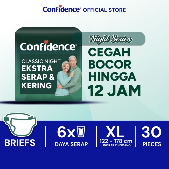 Confidence Popok Dewasa Classic Night XL 30