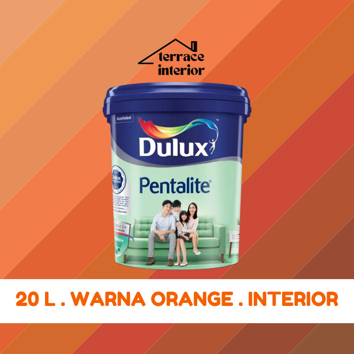 Cat Tembok Dulux Pentalite Interior 20 L Orange Doff Matt
