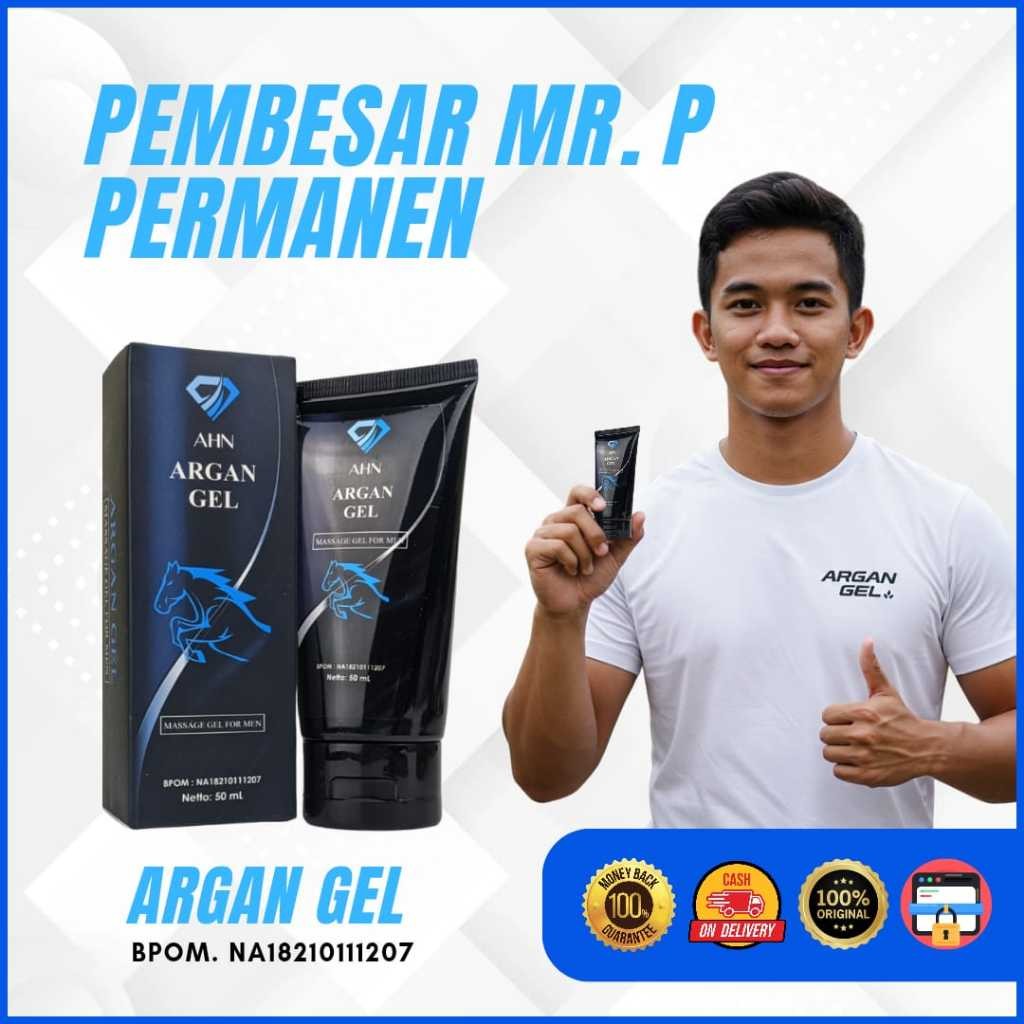 Argan gel Pria Perkasa Original Pembesar Kelamin Laki Laki - Serum Pria Solusi Susah Tegak Netto30ml
