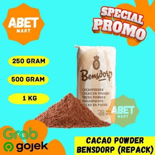 

Cacao Powder Bensdrop 250 500 Gr 1 Kg - Repack Coklat Bubuk Bendrop - 1/4 kg