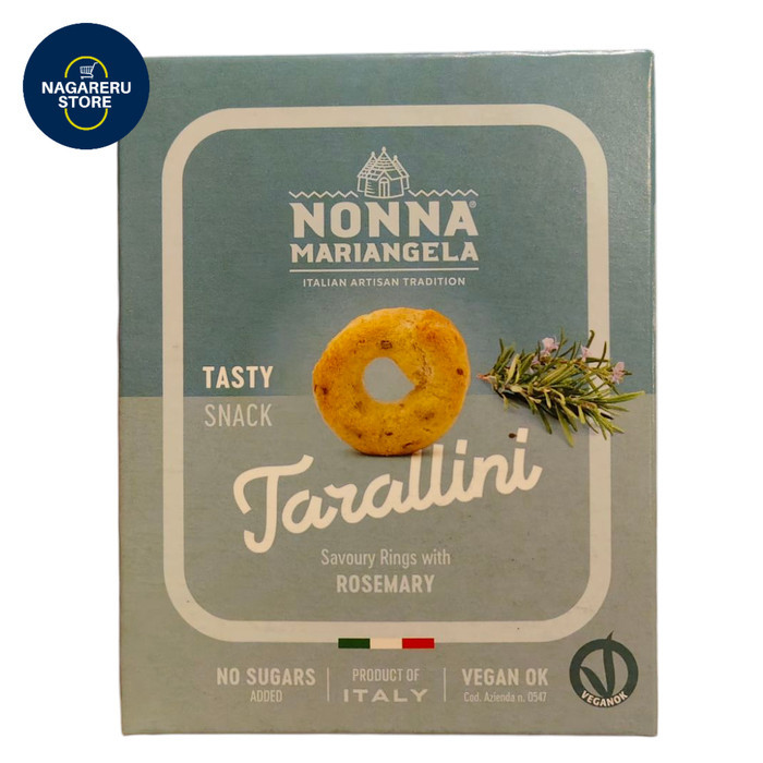 

Monna mariangela tasty snack tarallini savoury rings with rosemary 150gr