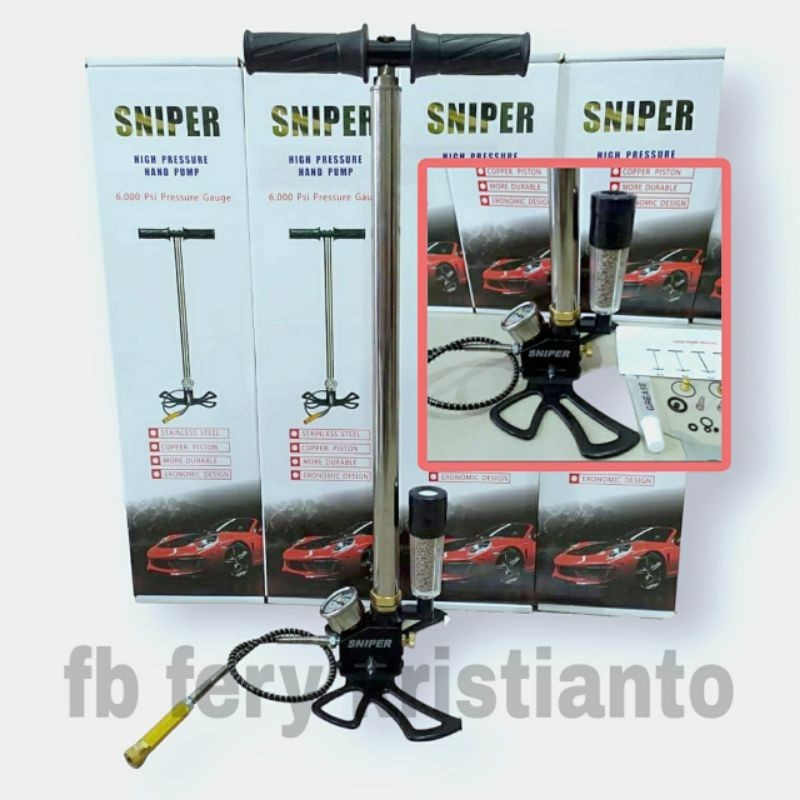 pompa pcp merek sniper , pompa pcp 6000 psi filter samping, pompa pcp tekanan tinggi 6000 psi